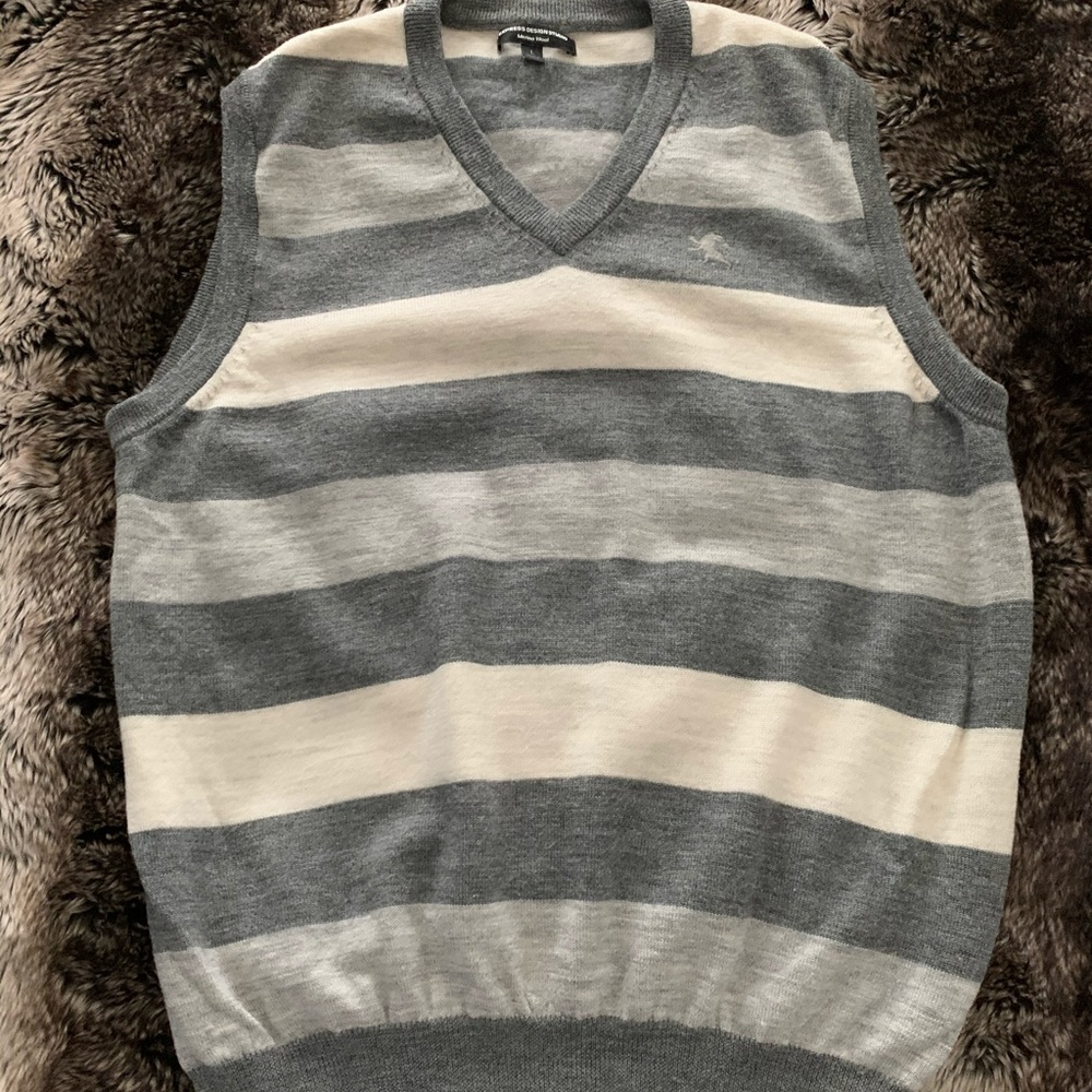 Express Striped Sweater Vest